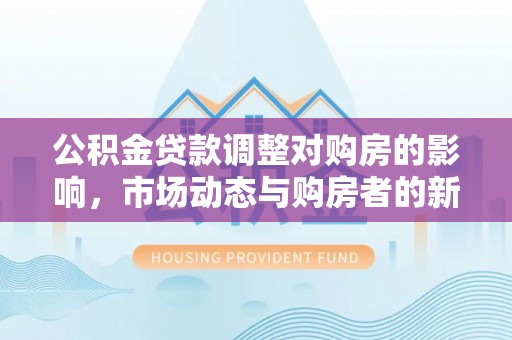 大宁公积金贷款调整对购房的影响，市场动态与购房者的新选择